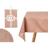 TOALHA DE MESA POLIÉSTER 140X140CM ROSA
