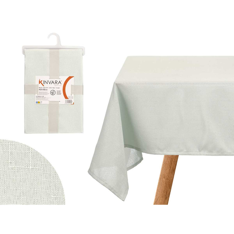 TOALHA DE MESA POLIÉSTER 140X180CM VERDE