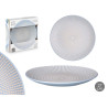 ASSIETTE PLATE 27 CM  GRAVÉE BLEU
