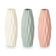 OVAL VASE RELIEF ASSORTED 3 COLOURS