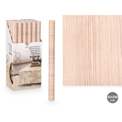 ROLLO ADHESIVO MADERA CLARA 45 X 200 CM