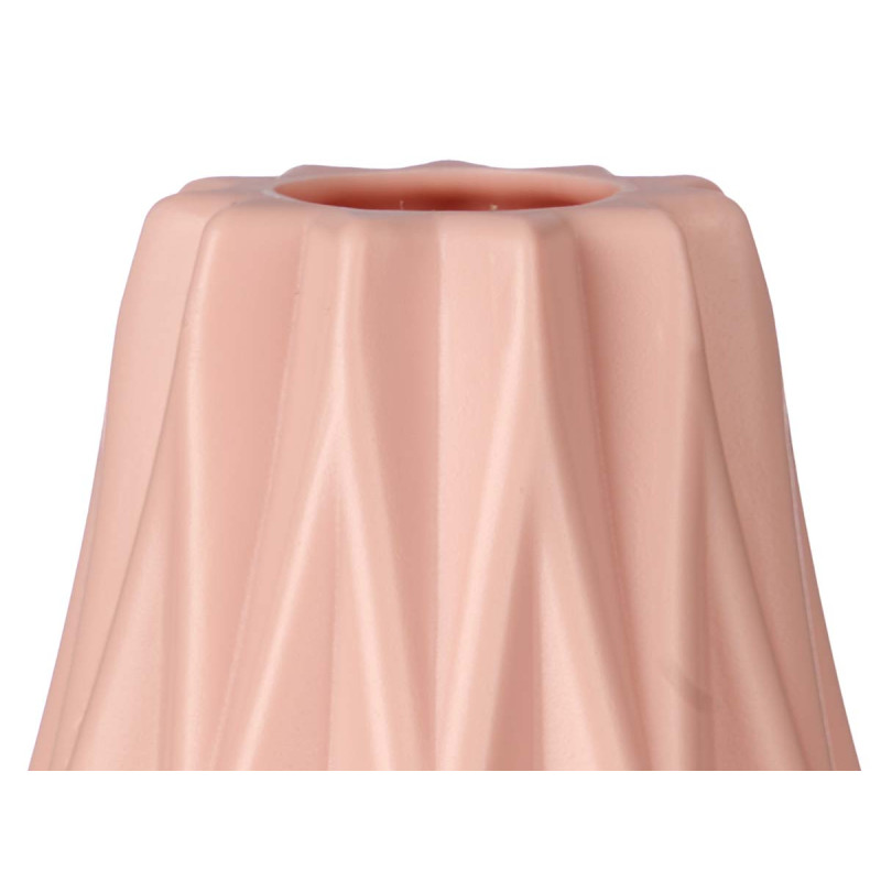 JARRON OVALADO RELIEVE PLASTICO  SURT 3 COL 21CM