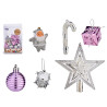 PURPLE CHRISTMAS TREE DECORATIVE SET