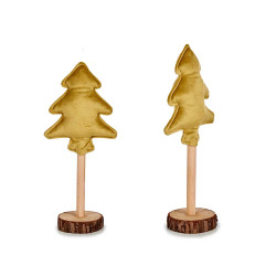 ALBERO VELLUTO SUPPORTO LEGNO ORO