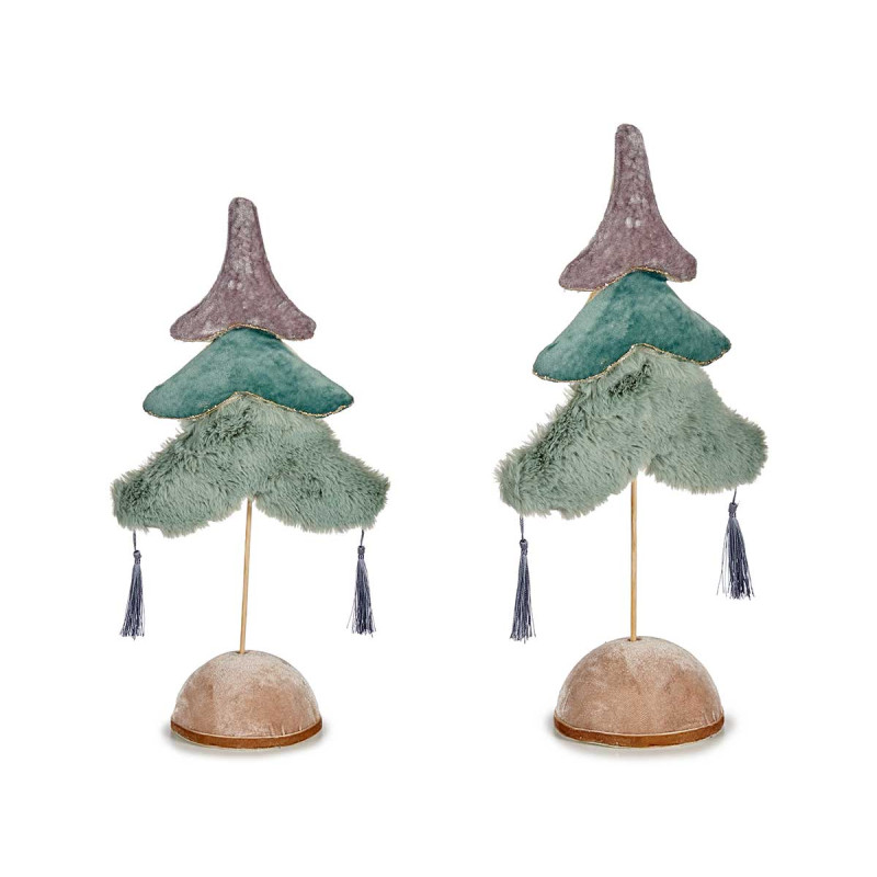 ARBRE POLAIRE TURQUOISE TRICOULEUR 22X42CM