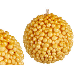 BOLA ARVORE TEXTURA TECIDO AMARELA NATAL S