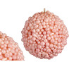 BOLA ARVORE TEXTURA TECIDO ROSA NATAL S