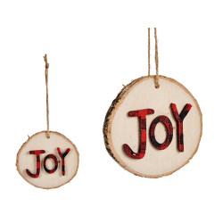 ADORNO COLGANTE NAVIDAD JOY 8CM