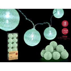 SET 10 BOLAS NAVIDAD 6CM MENTA