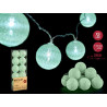 CONJ 10 BOLAS NATAL 6CM MENTA