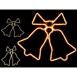 CAMPANAS CON LUZ PARA DECORACION NAVIDAD 60CM