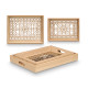SET 2 RECTANGULAR TRAYS PRISM