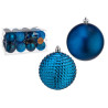 SET 24 PALLINE NATALE TURCHESE 8CM ASST 