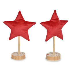 FIGURA ESTRELLA NAVIDAD PEQ ROJA