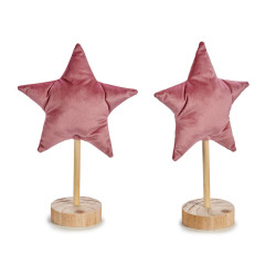 FIGURA ESTRELLA NAVIDAD PEQ ROSA