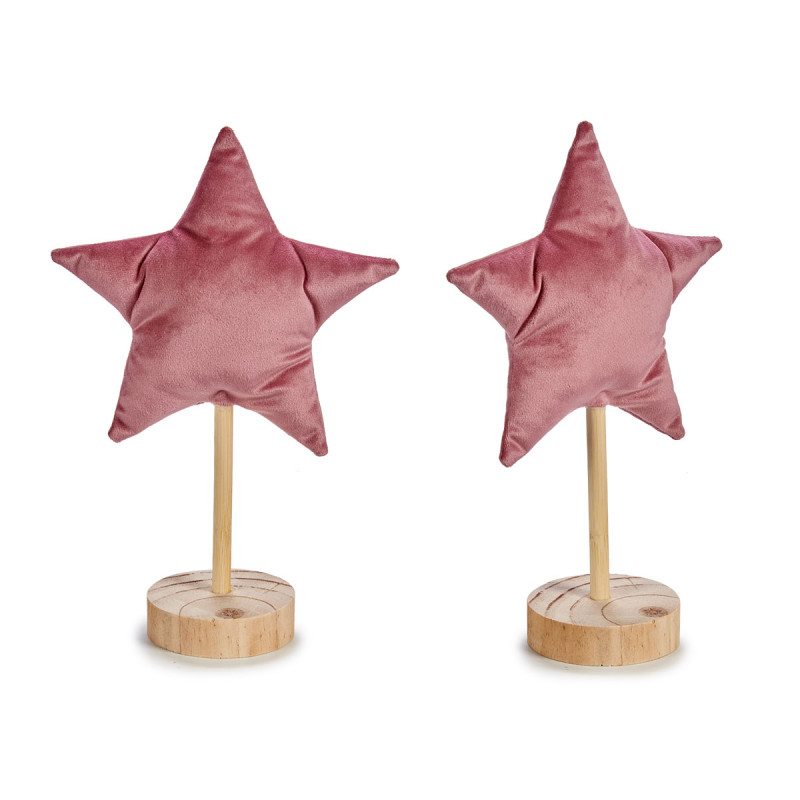 STATUETTA STELLA NATALE PICC ROSA
