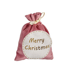 BOLSA DECORACION NAVIDAD ROSA