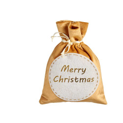 BOLSA DECORACION NAVIDAD AMARILLO