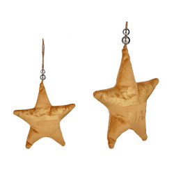 DECORATION DE NOEL ETOILE XMAS JAUNE