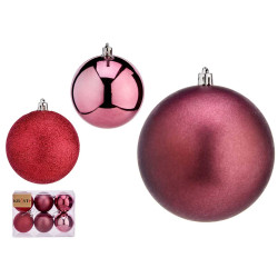 BOLA NAVIDAD 20CM ROSA OSCURO