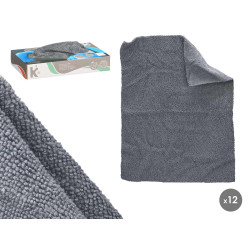 SET OF 12 MICROFIBRE CLOTHES GRAY 30X23CM 