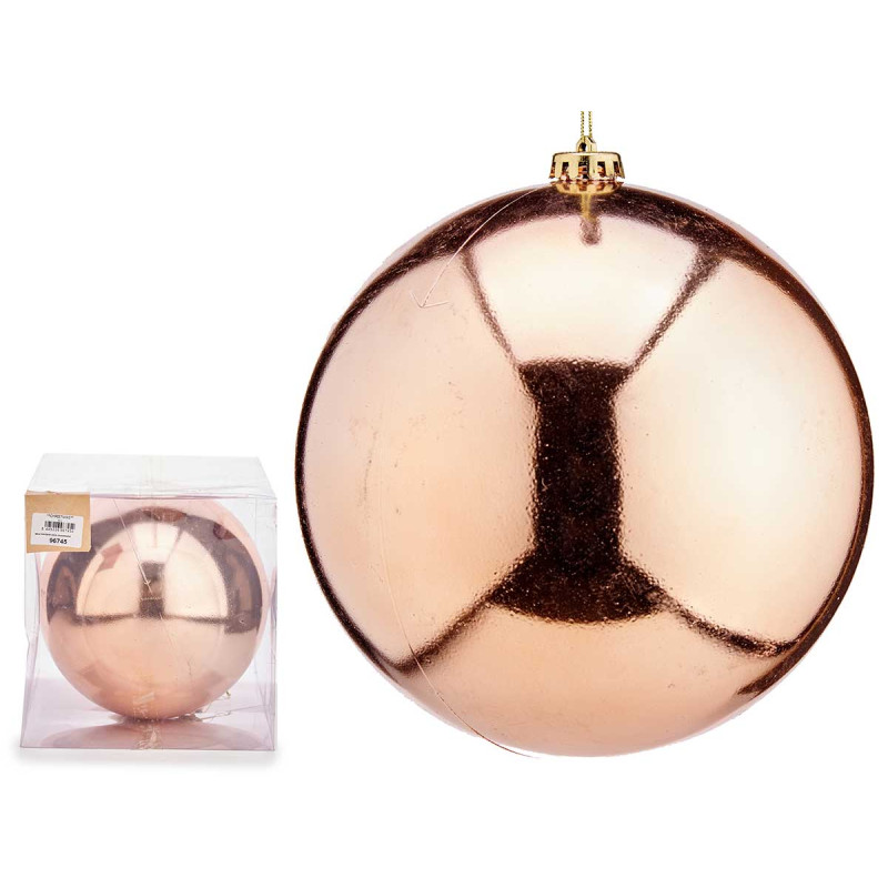 BOLA NAVIDAD 20CM COBRE