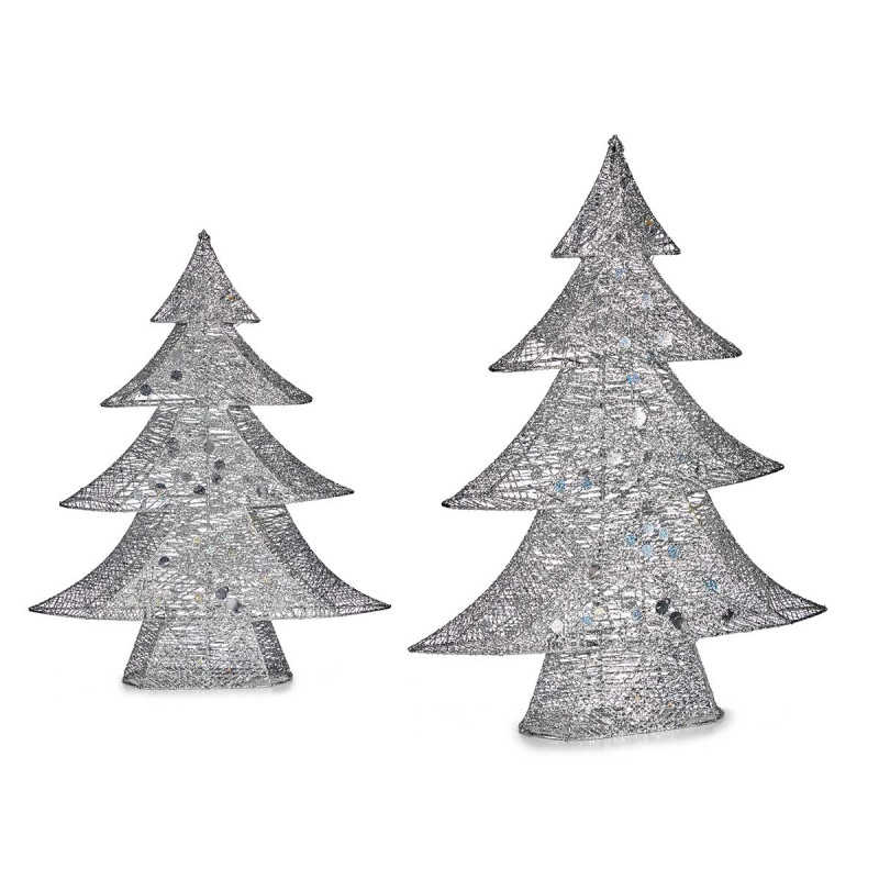 ARVORE DECORATIVA PRATEADA NATAL 60CM