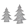 ARVORE DECORATIVA PRATEADA NATAL 60CM