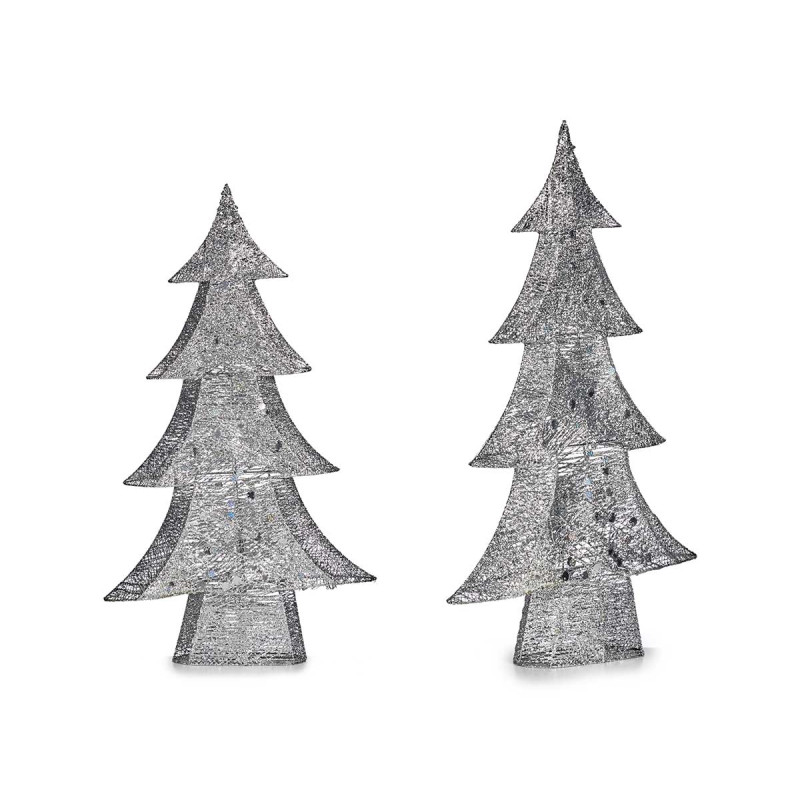 ALBERO DECORATIVO ARGENTATO NATALE 90CM