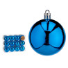 SET 24 BOLAS NAVIDAD 6CM AZULES
