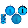 SET 20 BOULES NOEL 8CM BLEUS