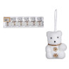 SET 6 OURS BLANC BOTONES BEIGE NOEL
