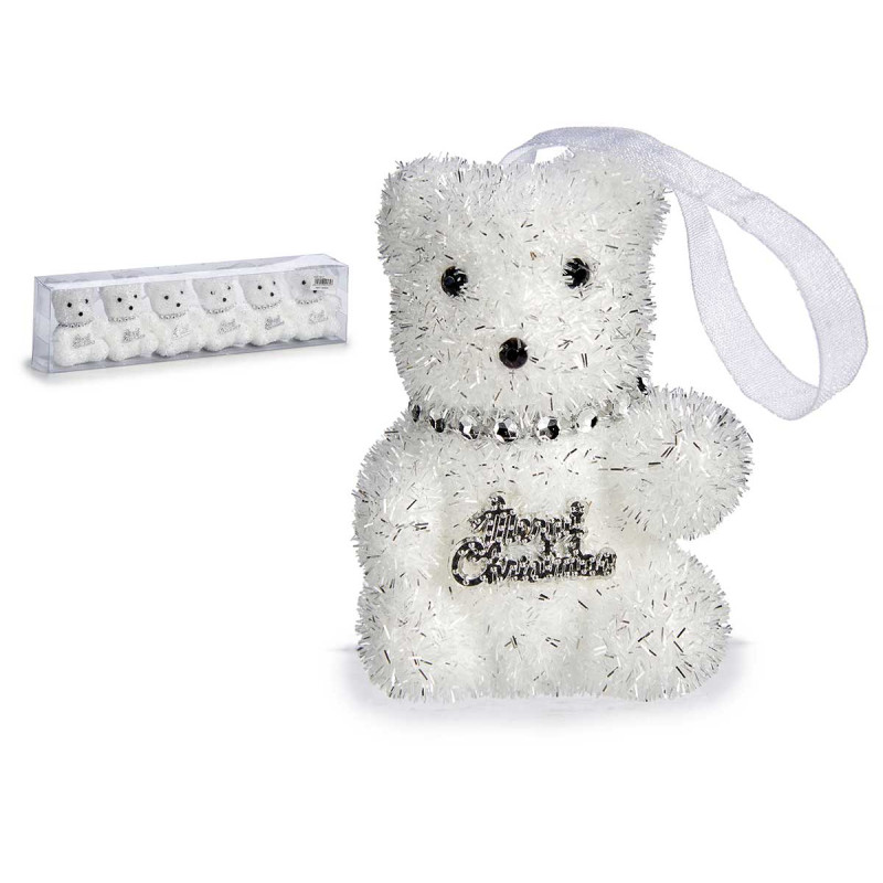 SET 6 ORSI BIANCHI BRILLANTE DETTAGLIO ARGENTO NAT