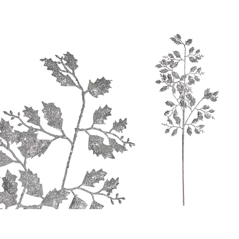 MAZZO FOGLIE PORPURINA 80CM ARGENTO