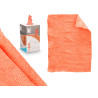 SET 25 CHIFFONS EN MICROFIBRE ORANGE 30X23CM