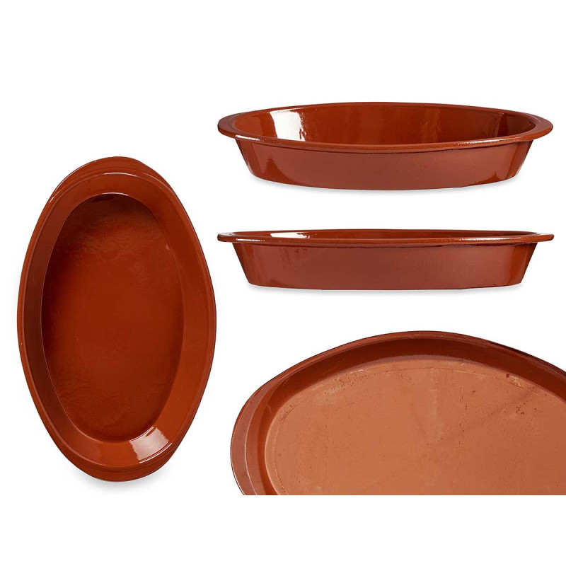 TERRE CUITE / PLAT FOUR OVAL 41 X 26 CM
