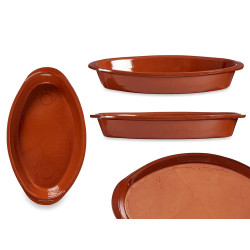 TERRE CUITE / PLAT FOUR OVAL 32 X 18 CM