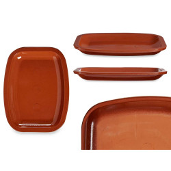 BANDEJA CHATA RETANGULAR 26 X 20 CM