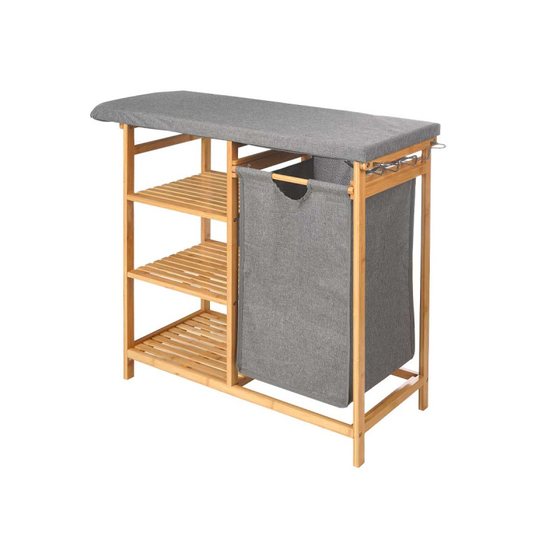 PLANCHERO BAMBU CAJONES GRIS