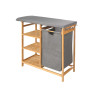 PLANCHE  BAMBOU  TIROIRS GRIS