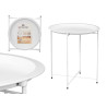 WHITE ROUND FOLDING TABLE