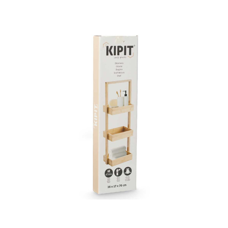 ESTANTE TRIPLA BAMBU