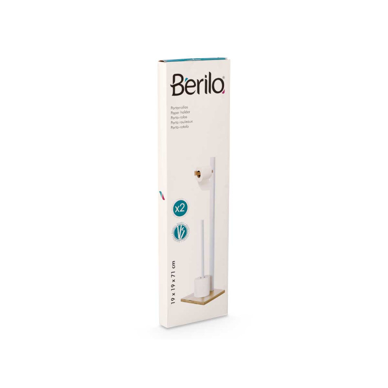 PORTAROTOLO BAMBU BIANCO