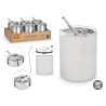 VERRE AVEC PAILLE COUVERCLE ACIER INOXYDABLE 380ML