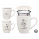 TAZZA PORCELLANA BOTANICA TAPPO FILTRO ASS2 340ML