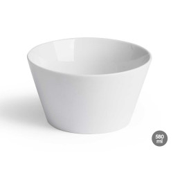 580ML ROUND WHITE PORCELAIN BOWL