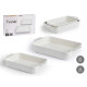 SET RECTANGULAR BAKING PLATE