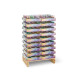 VASO VIDRIO 300 ML SURT 6 COLORES DISPLAY