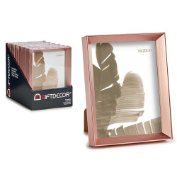 PORTEPHOTO PLASTIQUE MOULURE CUIVRE 15X20CM