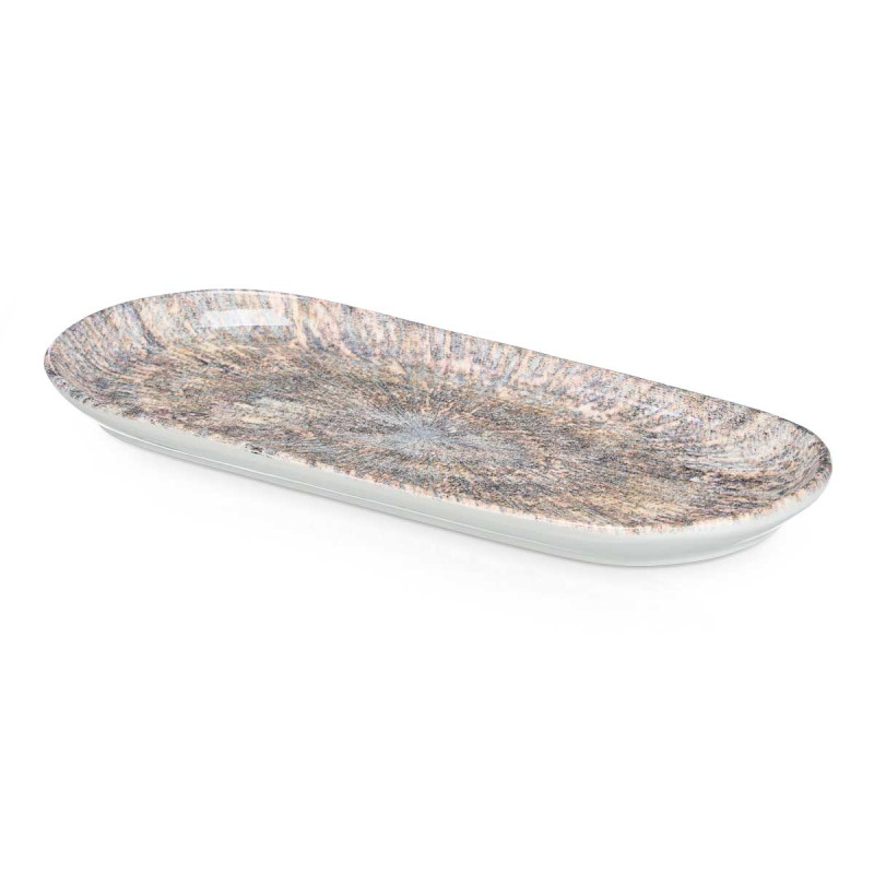 PLATEAU OVALE EN PORCELAINE EXPLOSION